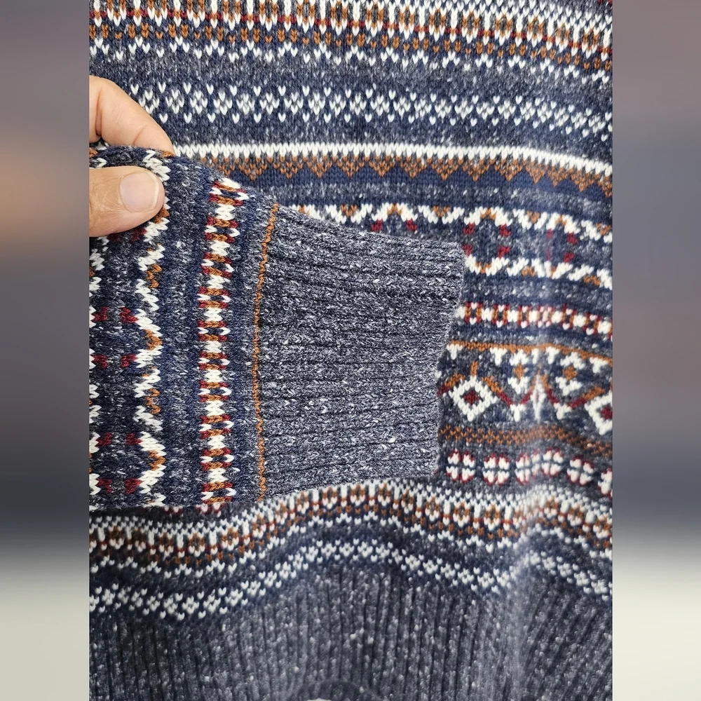 Goodfellow & Co Men’s Large Multicolor Fair Isle Crewneck Sweater Cotton Blend